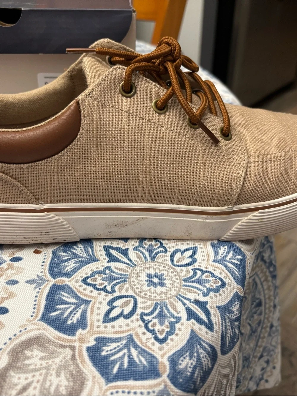 St. John's Bay Tan Men's Canvas Low-Top Sneakers